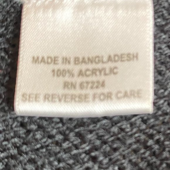 Extra Touch Womens Vtg. Black Acrylic Sweater Size 3X Dark Academia Goth Witchy - Picture 4 of 10